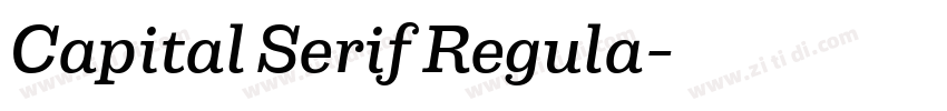 Capital Serif Regula字体转换 Capital Serif Regula字体转换